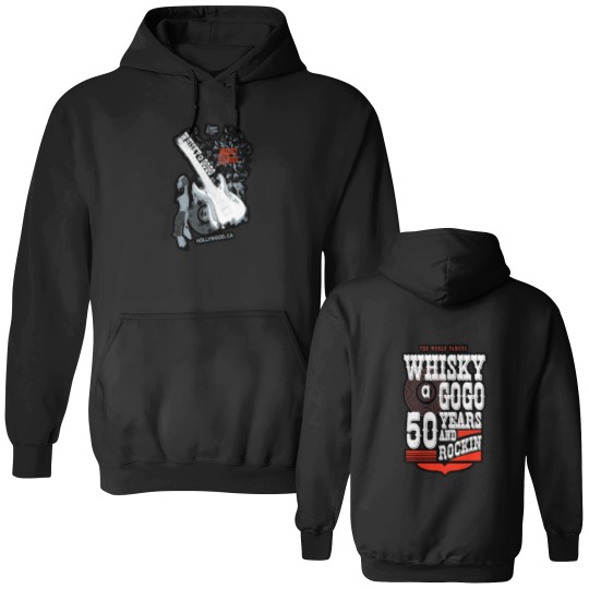 Discover Whisky A Go Go Double Sided Hoodies 50th Anniversary and Guitar  Gift For All Fans