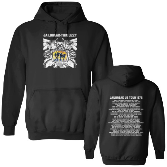 Discover Thin Lizzy 2 sides black Double Sided Hoodies