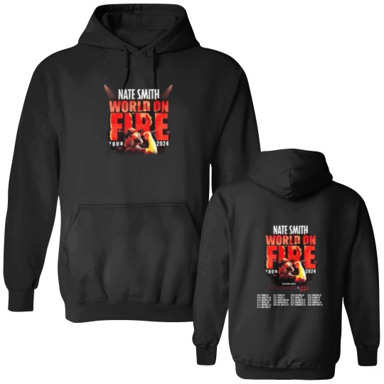 Discover New Popular Nate Smith tour 2024  Gift For Fans Men All Size Double Sided Hoodies Q514