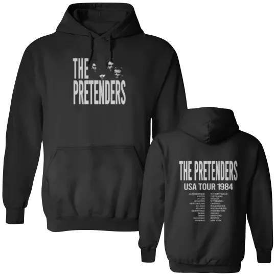 Discover Vintage 1984 The Pretenders Usa Tour Double Sided Hoodies Gift For Fans