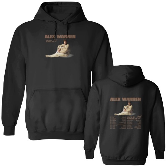 Discover Alex Warren You'll Be Alright, Kid Tour 2024 Shir Double Sided Hoodies