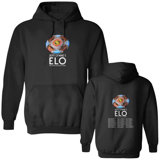 Discover Jeff Lynne's ELO Over and Out FINAL Tour 2024 Double Sided Hoodies, Jeff Lynne's Elo 2024 Concert Double Sided Hoodies