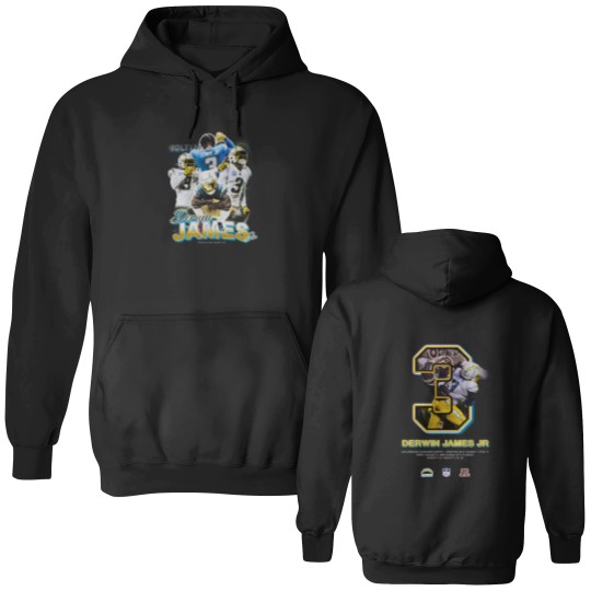 Discover Derwin James Vintage 90s Graphic Style Double Sided Hoodies, Vintage Sport Double Sided Hoodies