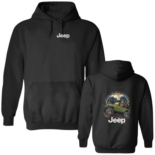 Discover Jeep Sasquatch Double Sided Hoodies