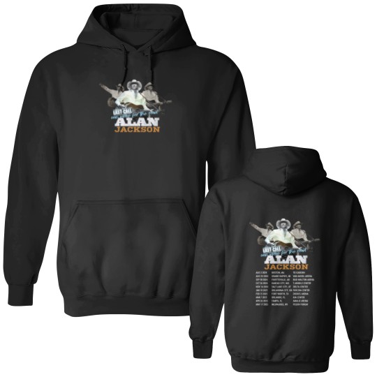 Discover Alan Jackson Last Call One More For The Road Tour 2024-2025 Double Sided Hoodies