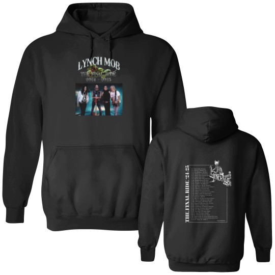 Discover Lynch Mob the final ride 2024 2025 Tour Date Double Sided Hoodies Double Sides