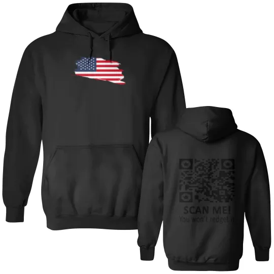 Discover Trump Qr Double Sided Hoodies, Viral Trump Dance Ymca Qr Code