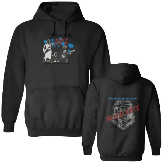 Discover The Police Ghost in the Machine Phrase II 1982 Concert Tour Double Sided Hoodies, The Police