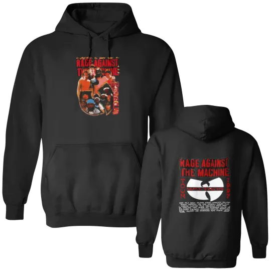 Discover VTG 1997 Tang Tour Rage Against Double Sided Hoodies
