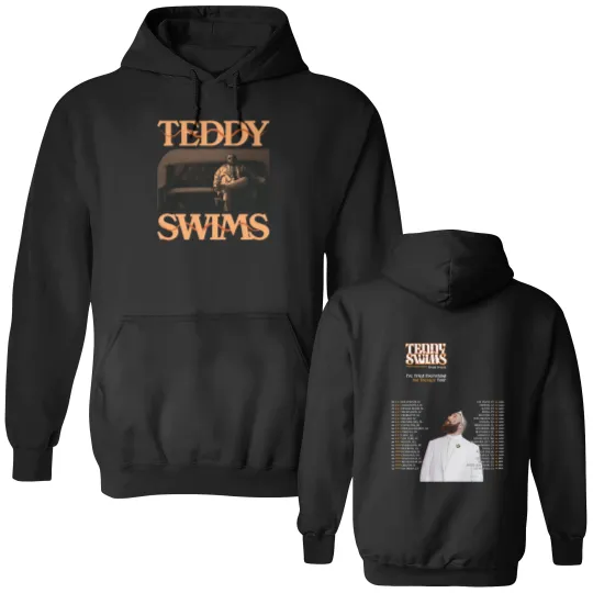 Discover Teddy Swims Tour 2025 Double Sided Hoodies, Teddy Swims 2025 Concert Double Sided Hoodies