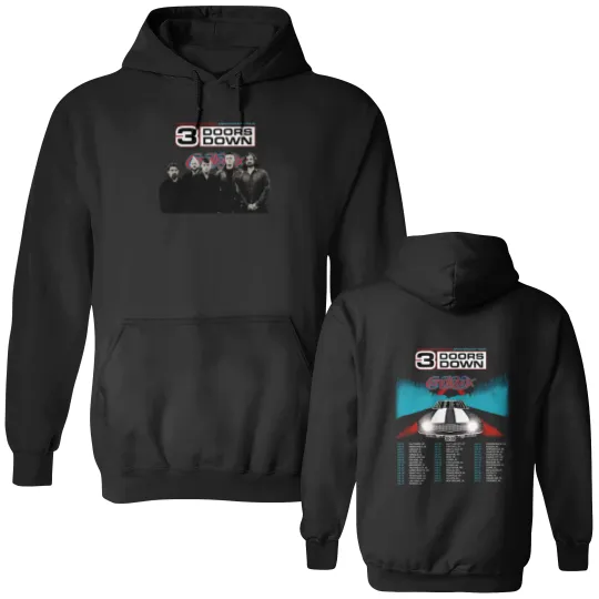 Discover 3 Doors Down Tour 2024 2025 Double Sided Hoodies