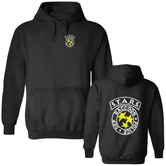 Discover VINTAGE Resident Evil STARS Police Dept Men’s Double Sided Hoodies For Men Women S-5XL