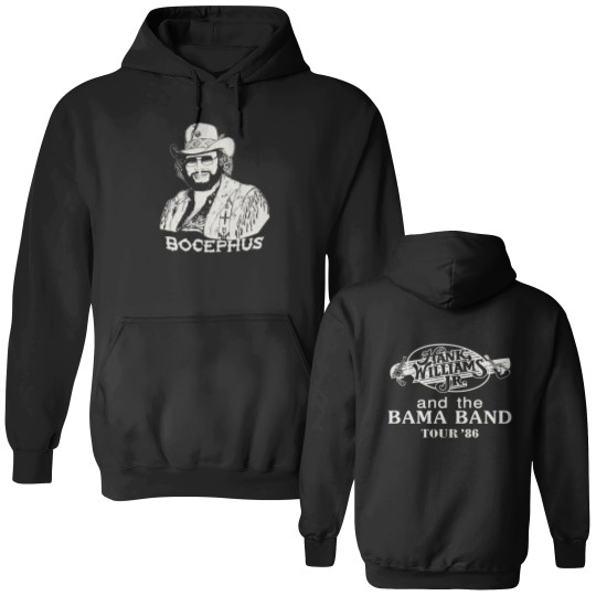 Discover Hank Williams Jr. Bocephus Tour Double Sided Hoodies Vintage Style Gift For Men Women