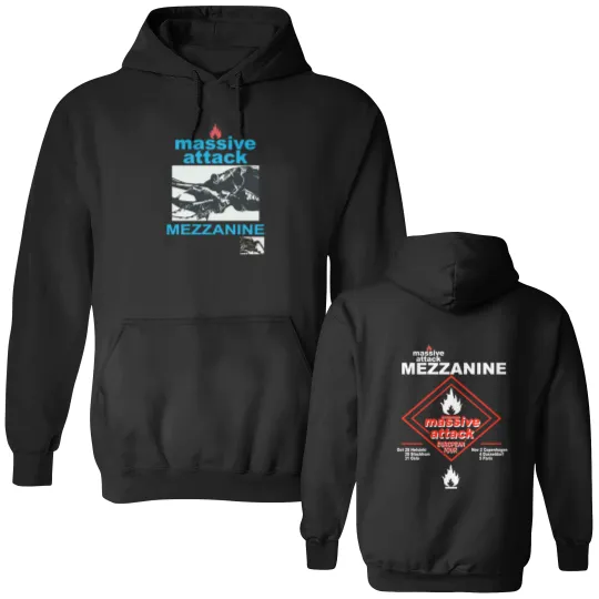 Discover MASSIVE ATTACK MEZZANINE European Tour Double Sided Hoodies