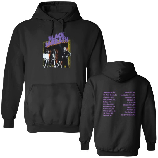 Discover Black Sabbath 1997 Tour 2 Side Black Double Sided Hoodies