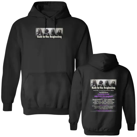 Discover Black Sabbath Back To The Beginning At Villa Park Birmingham On 7 5 2025 Double Sided Hoodies