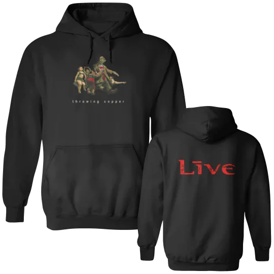 Discover Vintage Live 1994 Throwing Copper Black Concert Double Sided Hoodies
