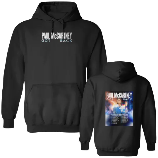 Discover P mccartney Got Back Tour 2025 North America Double Sided Hoodies Two Sided