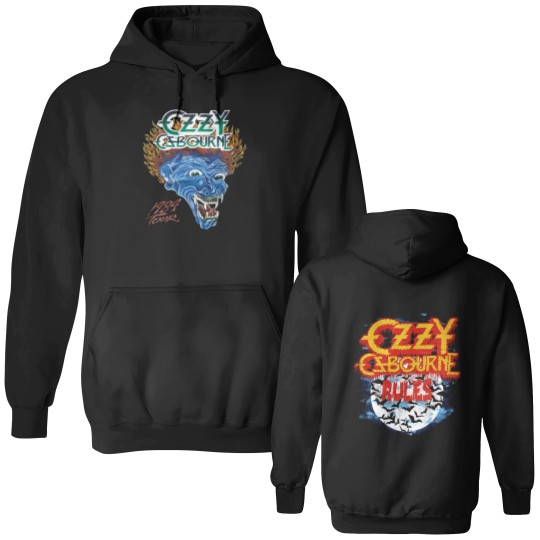 Discover Vintage 1984 Ozzy Osbourne 1984 Tour Double Sided Hoodies