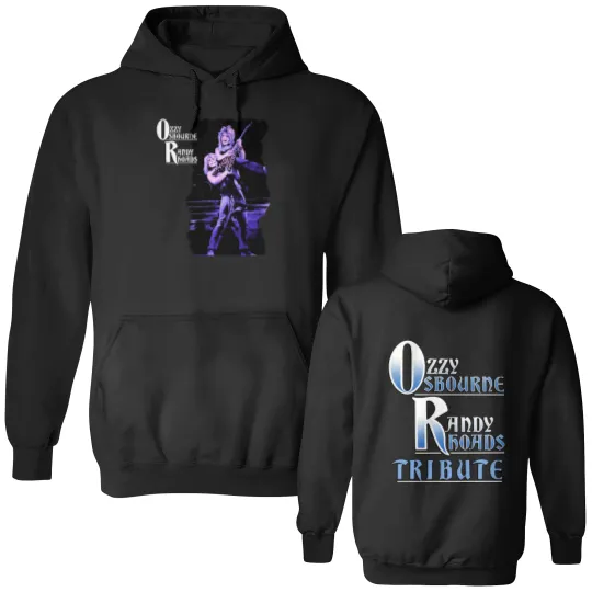 Discover Ozzy Osbourne Randy Rhoads Tribute Double Sided Hoodies or Double Sided Hoodies, Ozzy Osbourne Double Sided Hoodies