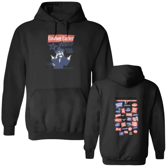 Discover Beyonce Cowboy Carter Double Sided Hoodies