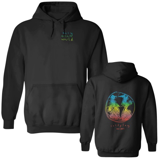 Discover Coldplay One World Music Of The Spheres World Tour 2025 Double Sided Hoodies