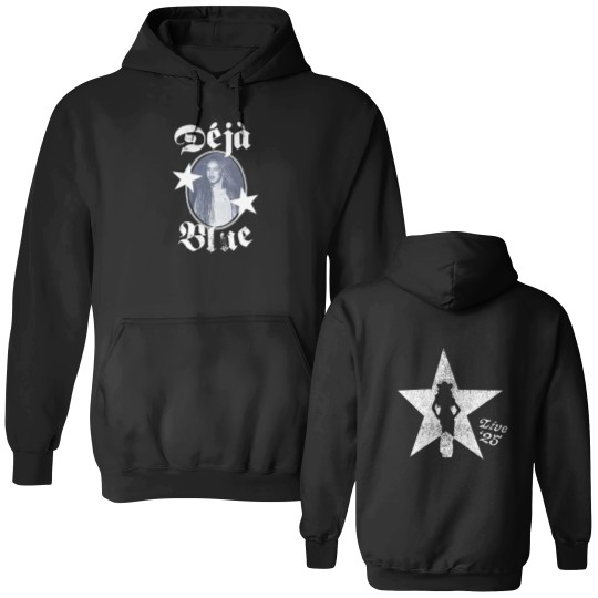 Discover Deja blue Beyoncé Tour 2025 Cowboy Carter navy Double Sided Hoodies,