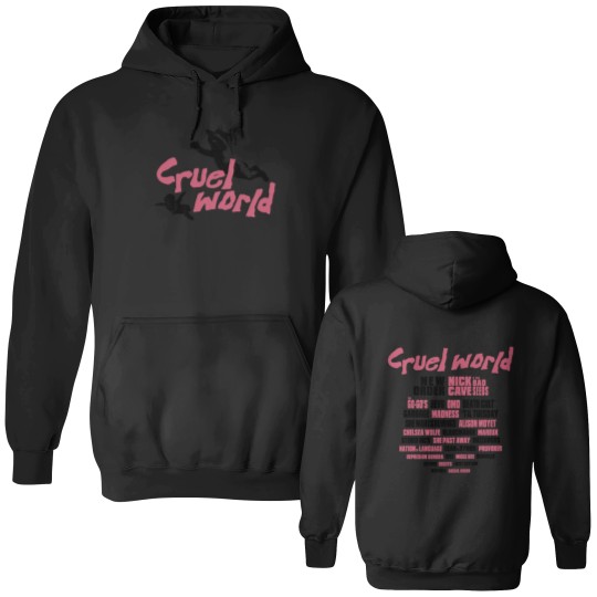 Discover Cruel World Festival 2025 Cherubs Lineup Double Sided Hoodies