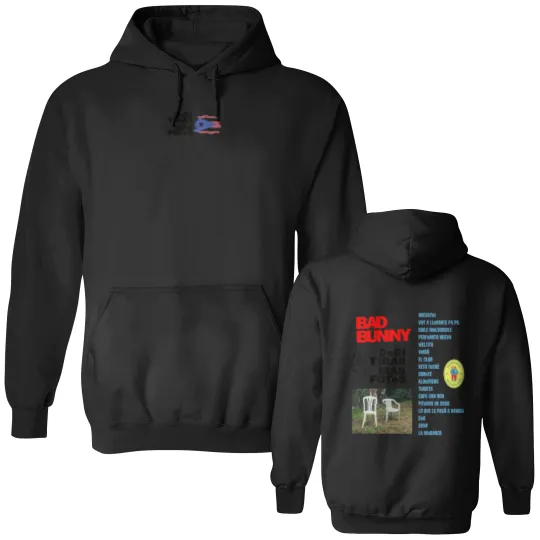 Discover DTMF Bad Bunny Album Double Sided Hoodies, Debi Tirar Mas Fotos