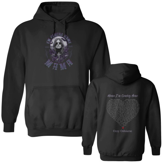 Discover Ozzy Osbourne 2025 Mama, I'm Coming Home Ozzy Osbourne Double Sided Hoodies, Black Sabbath