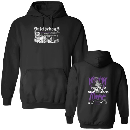 Discover Suicideboys Double Sided Hoodies, I Want To Die In New Orleans, Ruby Da Cherry Pullover