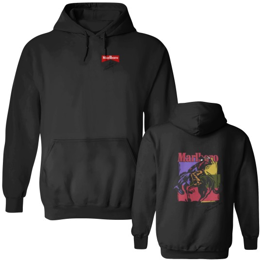 Discover Vintage Wild West Marlboro Cowboy Double Sided Hoodies - Western Cowgirl Double Sided Hoodies