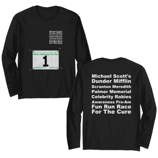 Discover Dunder Mifflin Fun Run Race #1 (Michael Scott) - Paraholix - Double Sided Long Sleeves