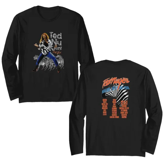 Discover Band Double Sided Long Sleeves / Ted Nugent Tour / Graphic Print Double Sided Long Sleeves Double Sided Long Sleeves