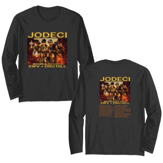 Discover Jodeci Summer Block Party Tour 2023 Double Sided Long Sleeves, Jodeci 2023 Concert Double Sided Long Sleeves