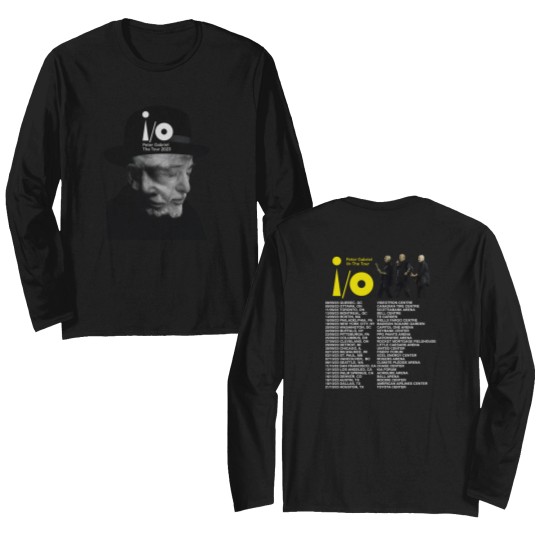Discover Peter Gabriel 73rd Anniversary 1950-2023 Tour Double Sided Long Sleeves, io The Tour Music Double Sided Long Sleeves