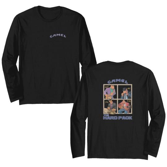 Discover 90s Camel The Hard Pack Double Sided Long Sleeves | Joe Camel Promo Double Sided Long Sleeves