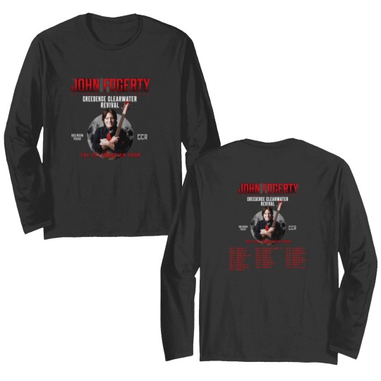 Discover John Fogerty Celebration Tour 2023 Double Sided Long Sleeves, John Fogerty 2023 Concert Double Sided Long Sleeves