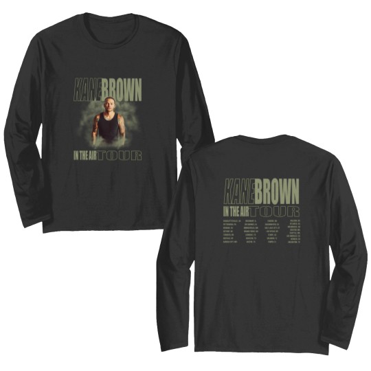 Discover Kane Brown In The Air Tour 2024 Double Sided Long Sleeves, Kane Brown Fan Double Sided Long Sleeves