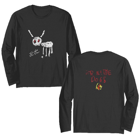 Discover For all the dogs New Album  Drake Double Sided Long Sleeves: Vintage