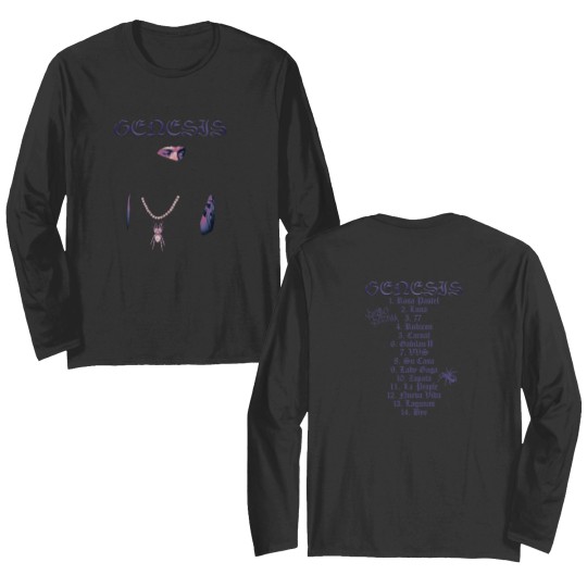 Discover Peso Pluma Genesis Album Merch Double Sided Long Sleeves
