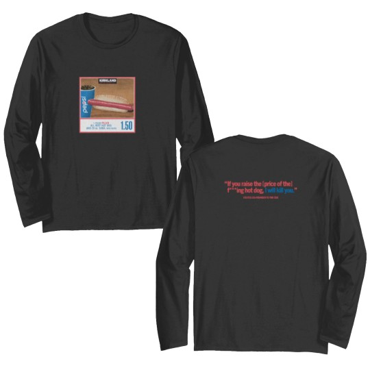 Discover 1.50 Costco Hot Dog & Soda Combo With Quote Double Sided Long Sleeves