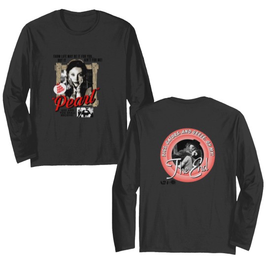 Discover Vintage Pearl Double Sided Long Sleeves, Pearl Movie Pig Gators and Geese Double Sided Long Sleeves