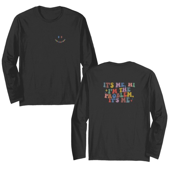 Discover It's Me Hi I'm The Problem It's Me Double Sided Long Sleeves, Midnights Album Double Sided Long Sleeves