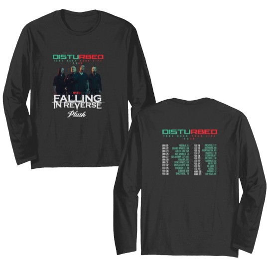 Discover Disturbed 2024 Tour Double Sided Long Sleeves, Disturbed Band Fan Double Sided Long Sleeves