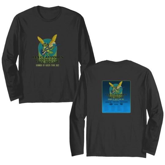 Discover Les Claypools Fearless Flying Frog Brigade The Summer Of Green Tour Double Side Double Sided Long Sleeves