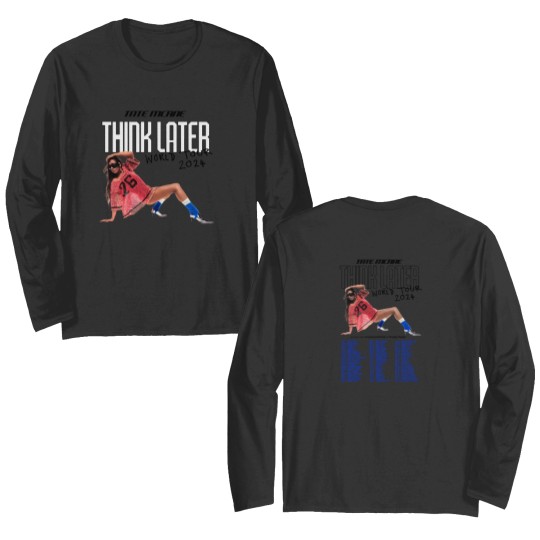 Discover Tate McRae The Think Later World Tour 2024 Double Sided Long Sleeves