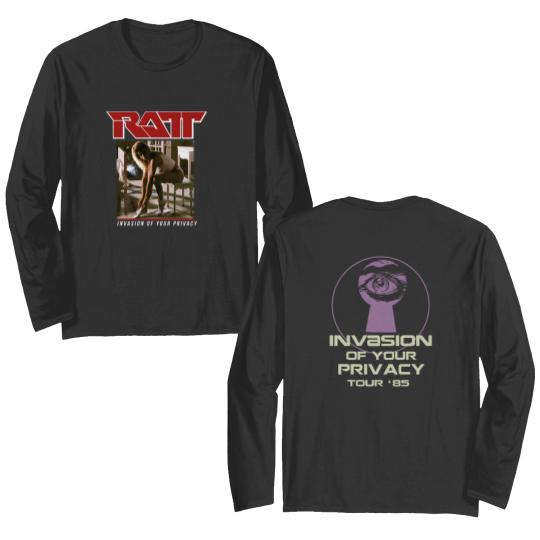 Discover RATTA Invasion of Your Privacy Tour '85 Double Sided Long Sleeves, RATTA Invasion Tour 1985 Double Sided Long Sleeves
