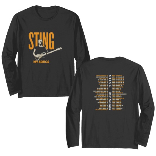 Discover STING MY SONGS 2023 World Tour Double Sided Long Sleeves