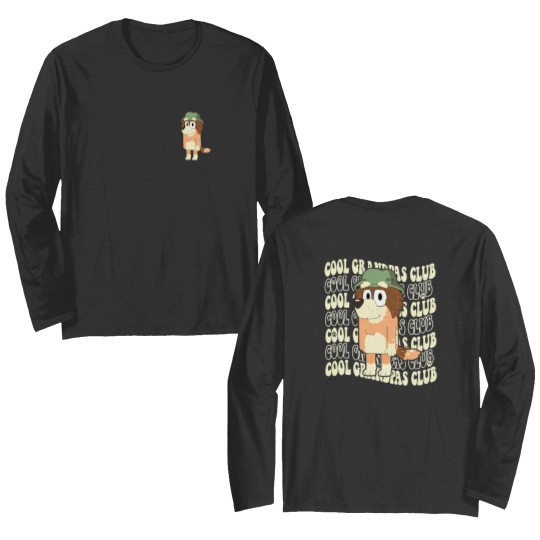 Discover BlueyDad Cool Grandpas Club Double Sided Long Sleeves, BlueyDad Grandpa Double Sided Long Sleeves